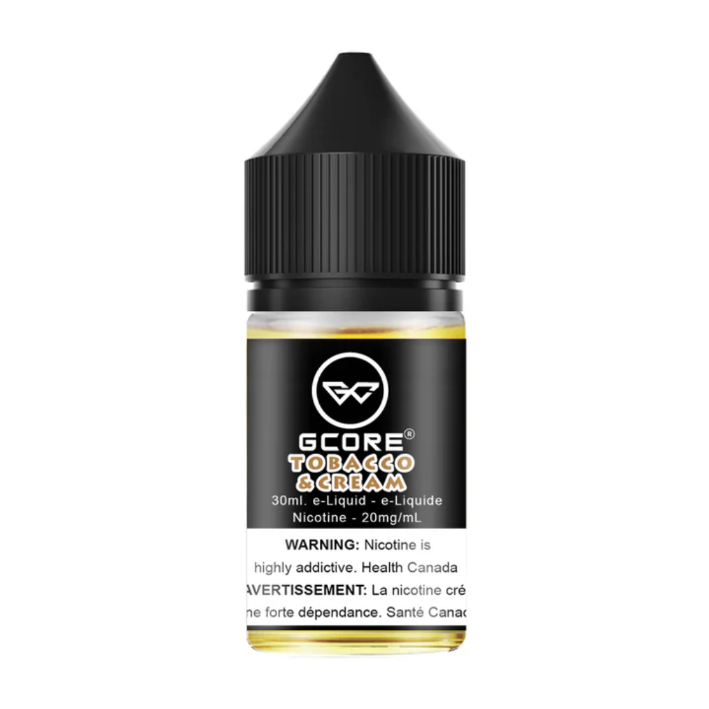 G Core Nicotine Salt E-Juice (20 mg, 30 ml) - Flavour: Tobacco & Cream