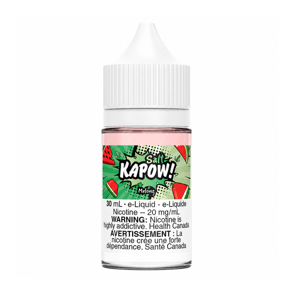 Kapow Nicotine Salt E-Juice (20 mg, 30 ml) - Flavour: Melonz