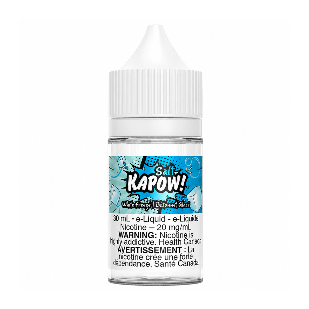 Kapow Nicotine Salt E-Juice (20 mg, 30 ml) - Flavour: White Freeze