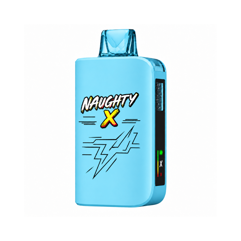 Naughty X 25K Disposable Vape Blue Ball Razz - Shop at Krave Smoke