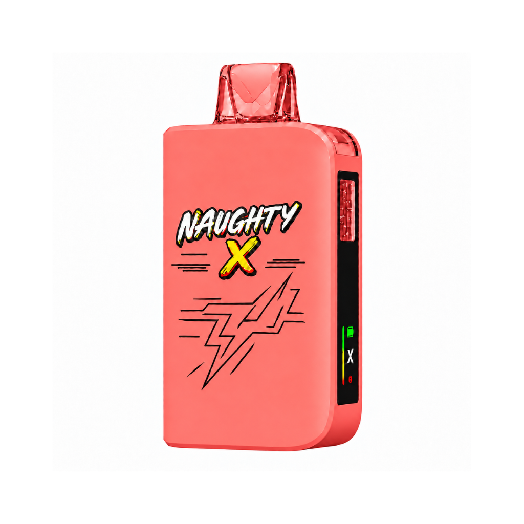 Naughty X 25K Disposable Vape Juicy Peach Ice - Shop at Krave Smoke