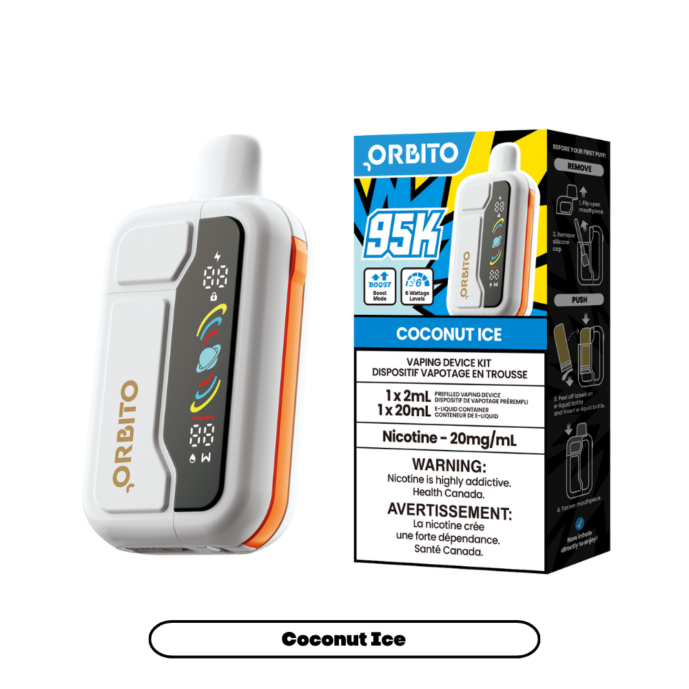 Orbito Sync 95K by ABT Disposable Vape Coconut Ice - Shop at Krave Smoke