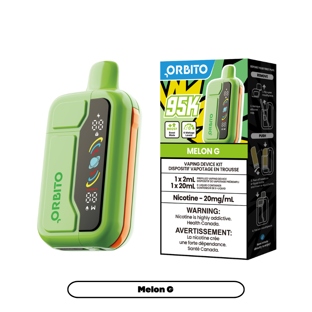Orbito Sync 95K by ABT Disposable Vape Melon G - Shop at Krave Smoke