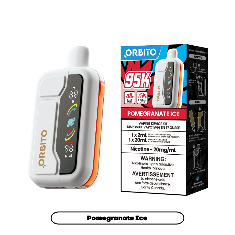 Orbito Sync 95K by ABT Disposable Vape Pomegranate Ice - Shop at Krave Smoke