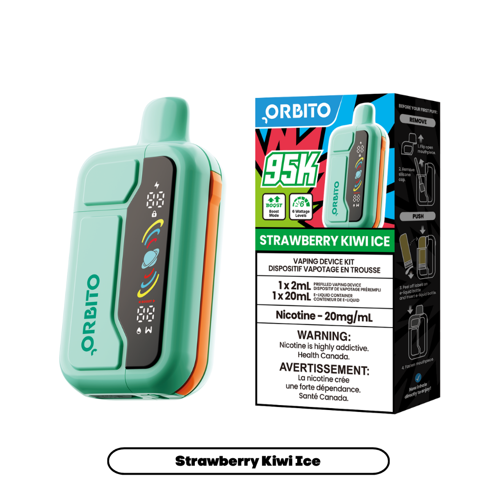 Orbito Sync 95K by ABT Disposable Vape Strawberry Kiwi Ice - Shop at Krave Smoke