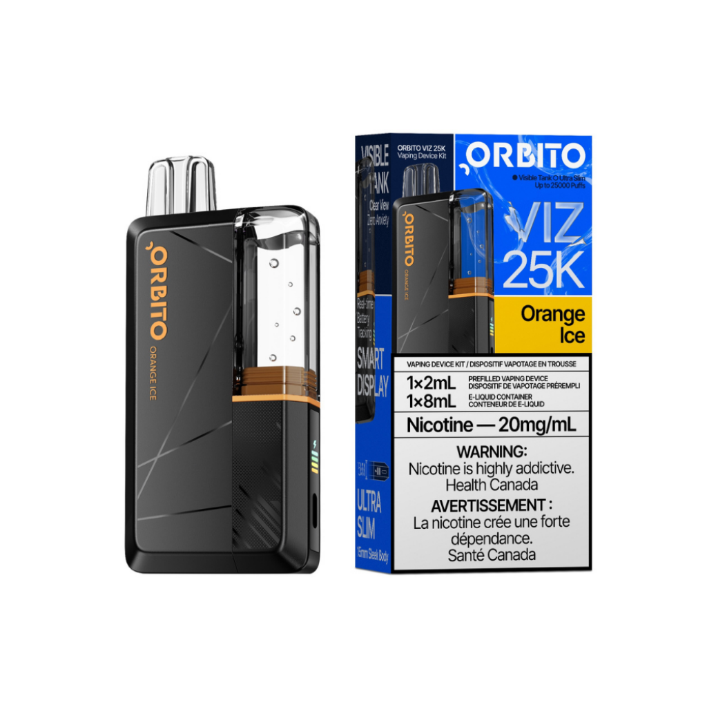 Orbito Viz 25K by ABT Disposable Vape Orange Ice - Shop at Krave Smoke