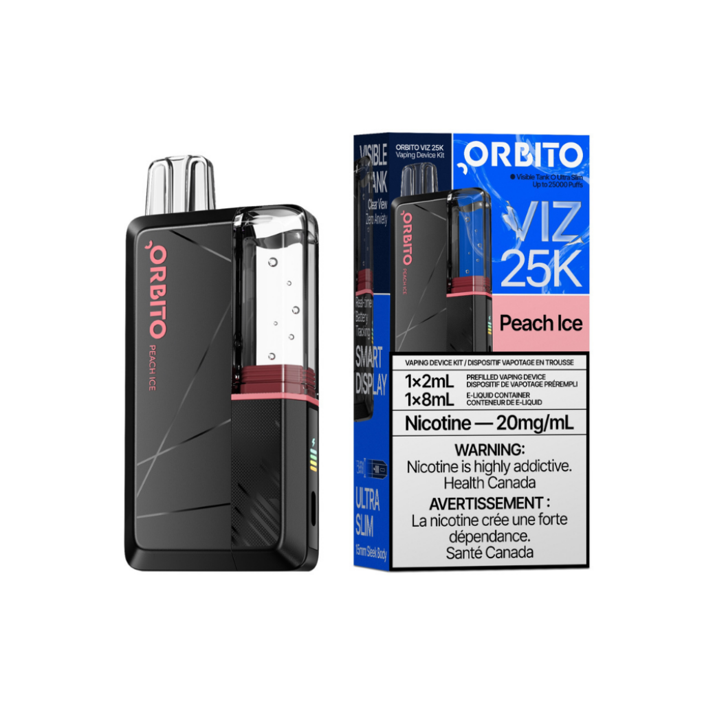 Orbito Viz 25K by ABT Disposable Vape Peach Ice - Shop at Krave Smoke