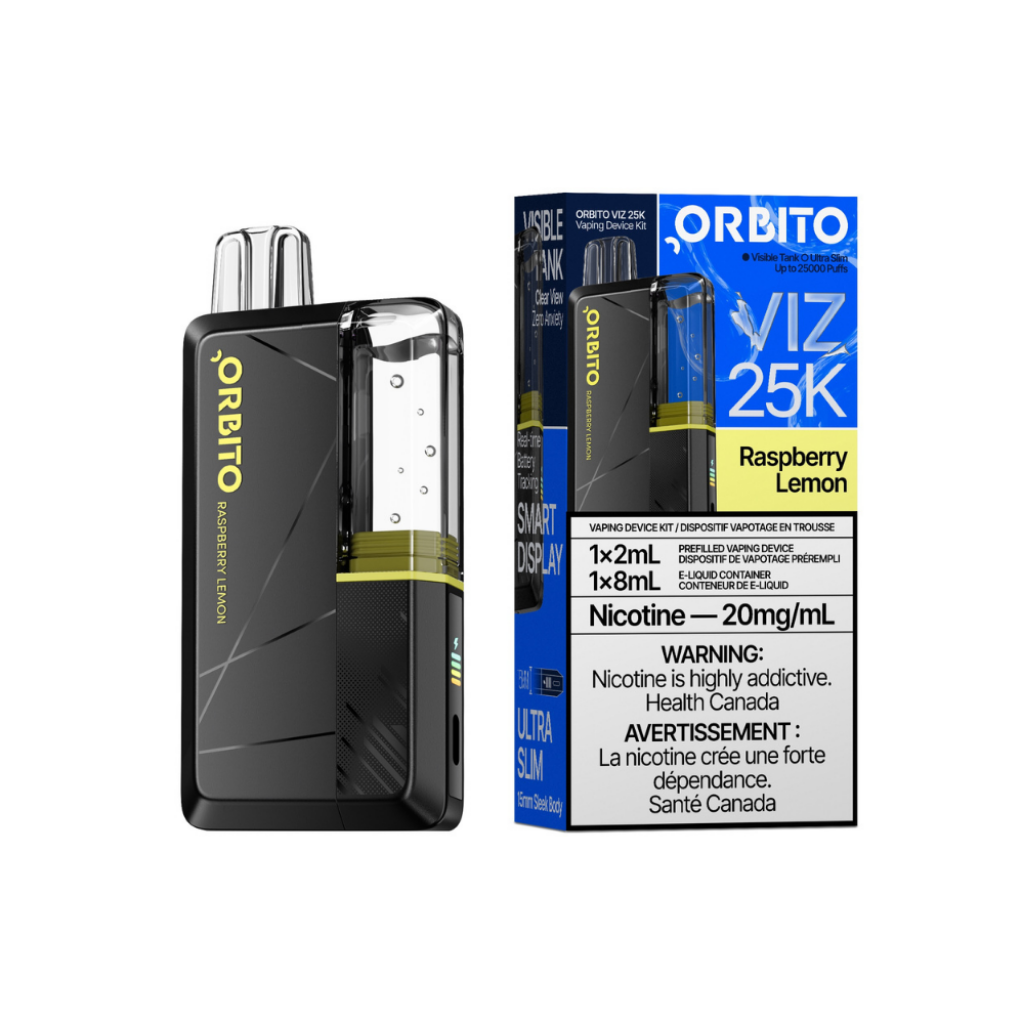Orbito Viz 25K by ABT Disposable Vape Raspberry Lemon - Shop at Krave Smoke