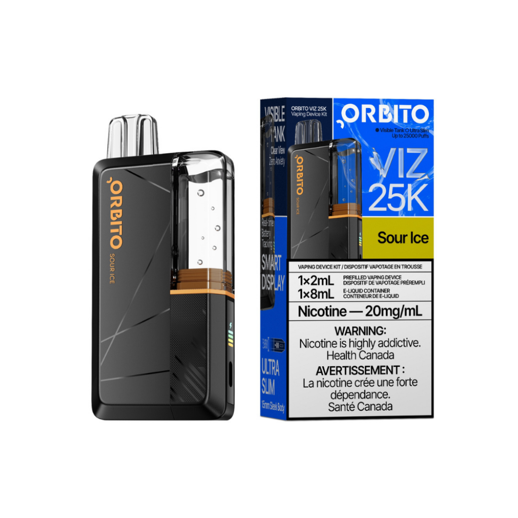 Orbito Viz 25K by ABT Disposable Vape Sour Ice - Shop at Krave Smoke