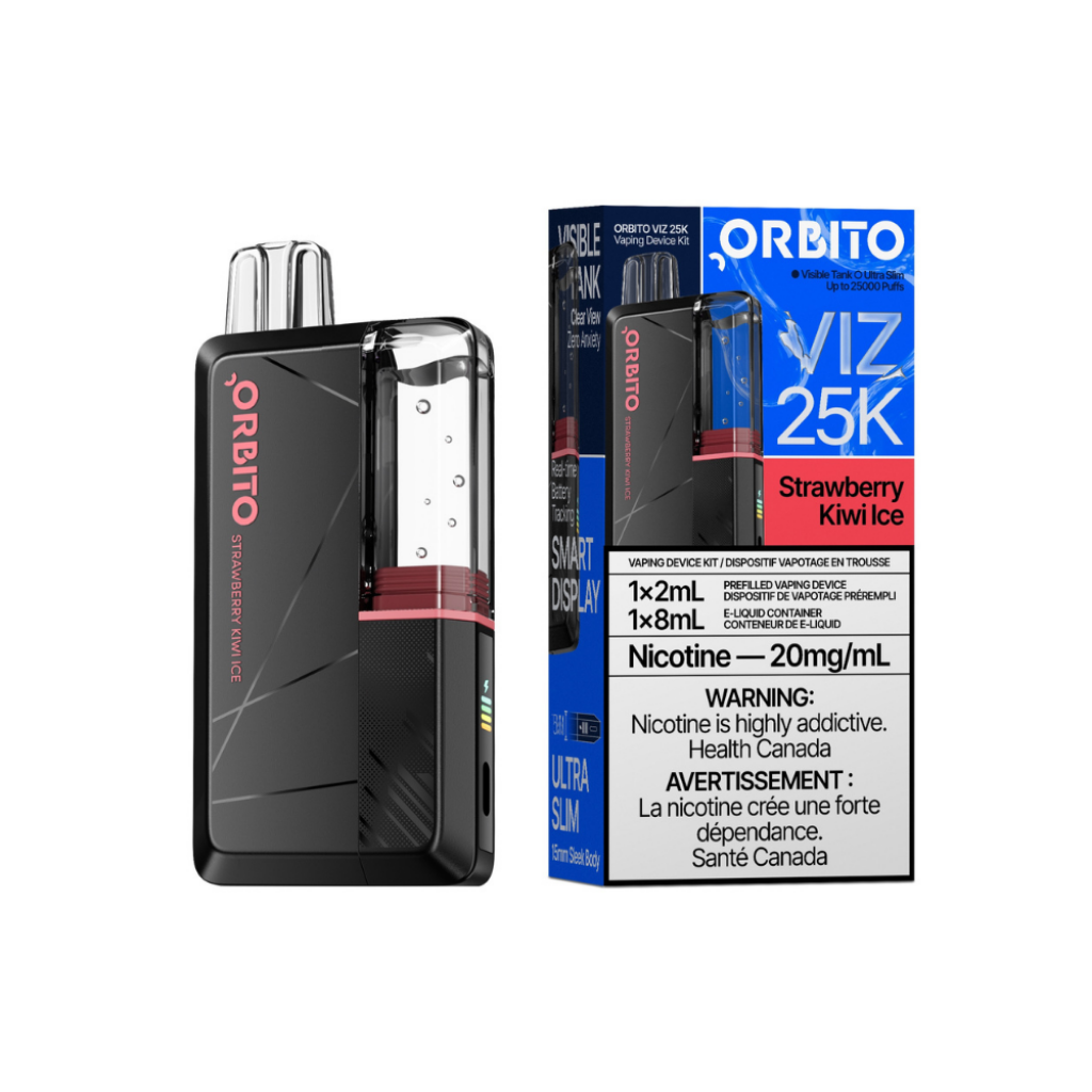 Orbito Viz 25K by ABT Disposable Vape Strawberry Kiwi Ice - Shop at Krave Smoke