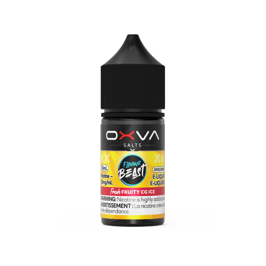 Oxva Salts X Flavour Beast Nicotine Salt E-Juice (20 mg, 30 ml) - Flavour: Fresh Fruity CG Ice