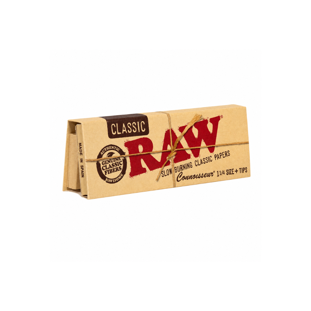Raw Rolling Paper Classic Connoisseur (1 14 Size + Tips)