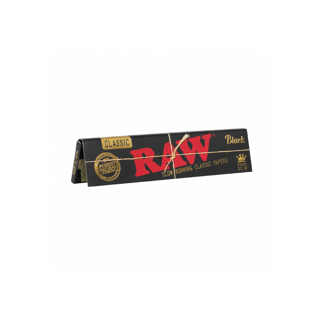 Raw Rolling Paper (King Size) Black / Single - Shop at Krave Smoke
