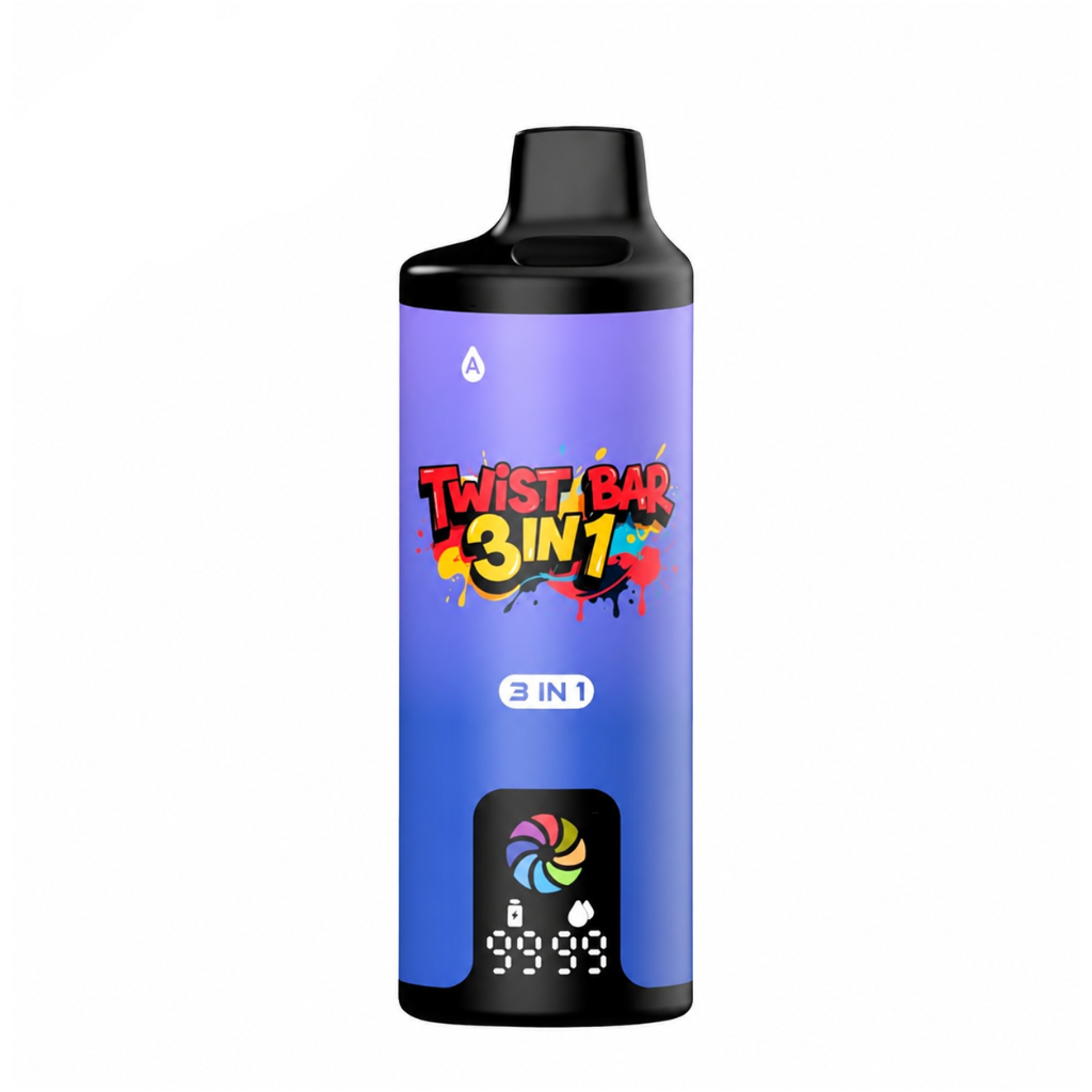 Twist Bar 3 in 1 - 30K Disposable Vape - Flavour: Grape Ice, Blueberry Razz, Wild White Grape