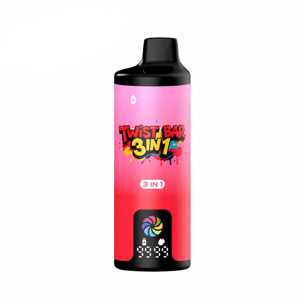 Twist Bar 3 in 1 - 30K Disposable Vape - Flavour: White Gummy Ice. Gummy Bear, Cherry Berry Gummy