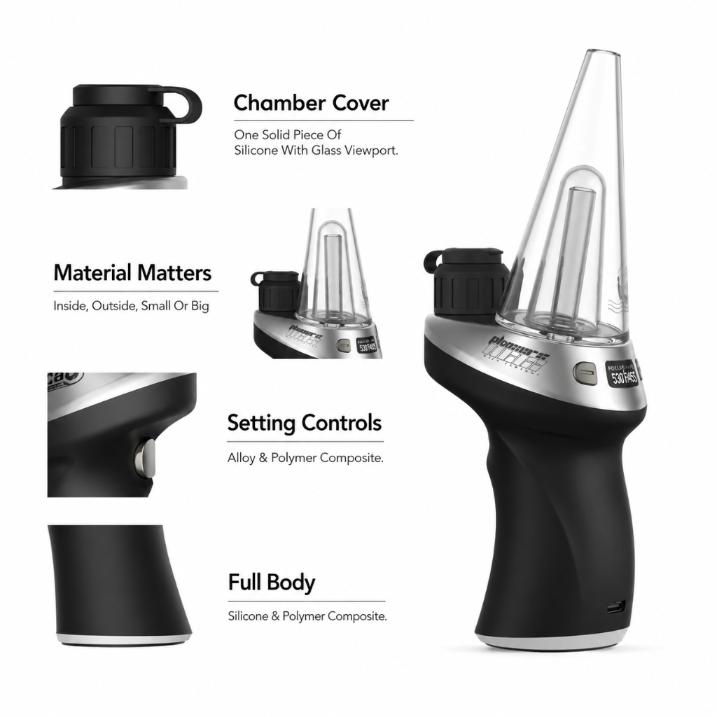 Yocan Black Phaser Max 2 Smart Rig product view 5 - Shop at Krave Smoke